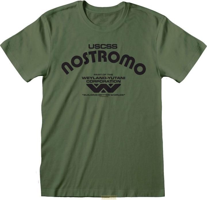 Heroes Inc Alien T-Shirt Retro Nostromo Grösse S (S)