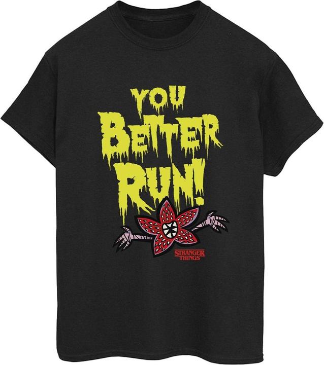 Immagine prodotto Netflix Stranger Things You Better Run Maglietta Ampia Donna (M)