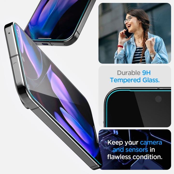 Image du produit Spigen EZ Fit Protecteur d'écran en verre trempé Clear Google Pixel 9 Pro XL 2-Pack (2 pièce(s), Google Pixel 9 Pro XL)