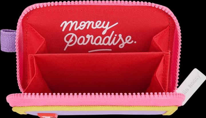 Actual product image Hello Hossy Mini Mauve Coin Purse - Purple / Yellow / Pink