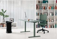 Immagine prodotto Topstar Sedia girevole da ufficio AirWork, con braccioli, sincromeccanismo, nero, verde