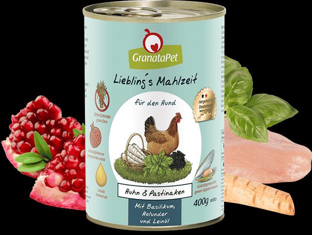 Produktbild Granatapet Lieblingsmahlzeit Huhn und Pastinaken (Adult, 1 Stk., 400 g)