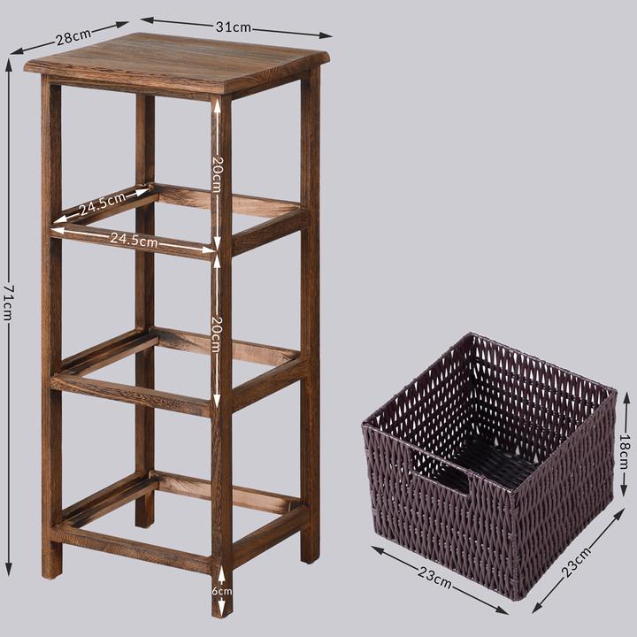 Actual product image Casaria Shelf (71 x 31 x 28 cm)