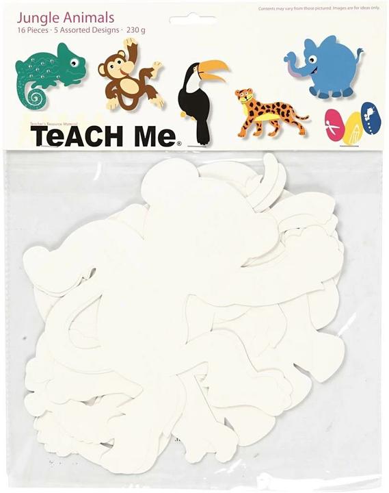 Immagine prodotto Creativ Company Carta da costruzione Jungle 16 pezzi, bianco (16 x)