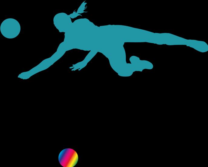 Image du produit Bügelbilder Bügelbild Beach-Volleyball Girl Silhouette