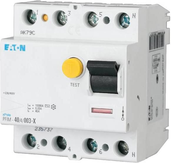 Produktbild Eaton FI-Schalter, 40A, 4p, 30mA, Typ G/A 235743