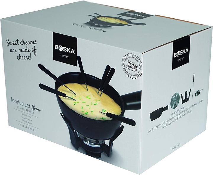 Image du produit Boska Service à fondue Nero (Fondue au fromage, Fondue au chocolat)