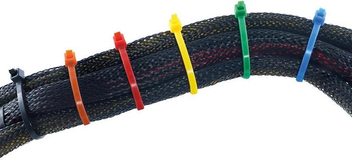 Actual product image Velleman NYLON CABLE BINDING SET - VARIOUS COLOURS (300 pcs.) (300 pcs.)