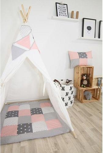 Image du produit Ullenboom Couverture pour enfant, étoiles roses 120 cm x 120