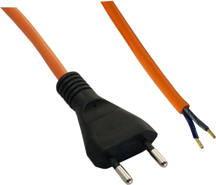 Immagine prodotto Elbro Cavo di allacciam.2×1mm² 10m PUR spina T11 stampata arancione (10 m)