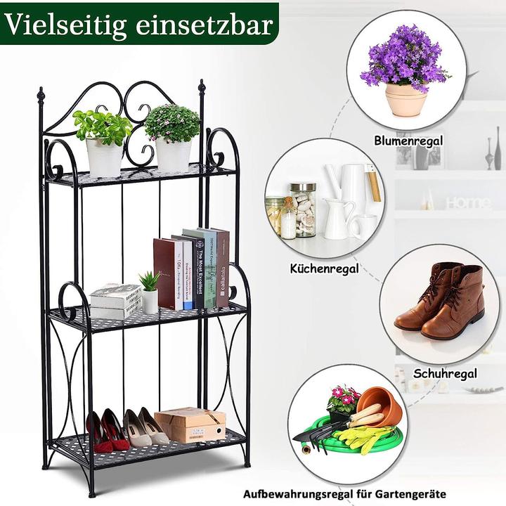 Produktbild Outsunny Gartenregal mit 3 Ablagen