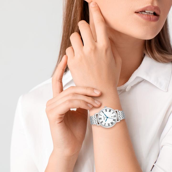 Immagine prodotto Trilani Orologio al quarzo da donna in acciaio inossidabile - 30488 (Orologio da polso analogico, 32 mm)