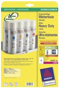 Actual product image Avery weatherproof labels
