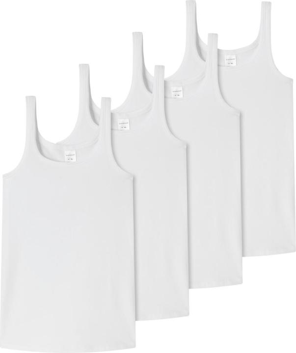 Produktbild Schiesser 4er Pack Teens Girls 95/5 Organic Cotton Tops / Unterhemden (164)