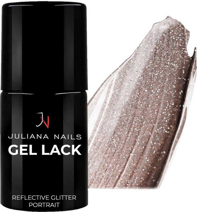 Juliana Nails Gel Lack Reflective Glitter Portrait (Reflective Glitter Portrait, UV-Gel Lack)