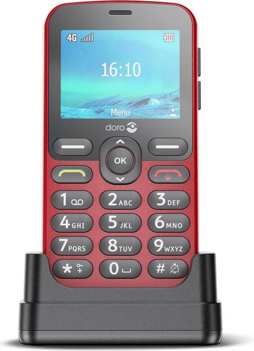 Immagine prodotto Doro 1880 4G senza alimentatore rosso (2.40", 0.31 Mpx, 4G)
