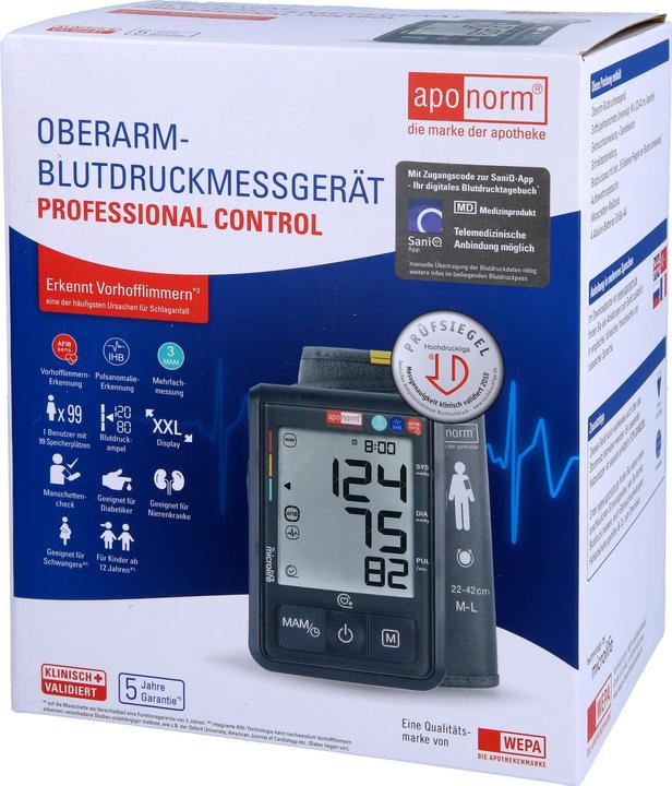 Produktbild Aponorm Bmg Pro Contr Ober, 1 St (Blutdruckmessgerät Oberarm)
