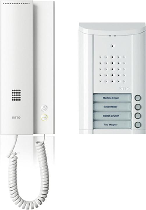 Immagine prodotto Schneider Electric Set di citofoni per 4 famiglie bianco (Cablato)