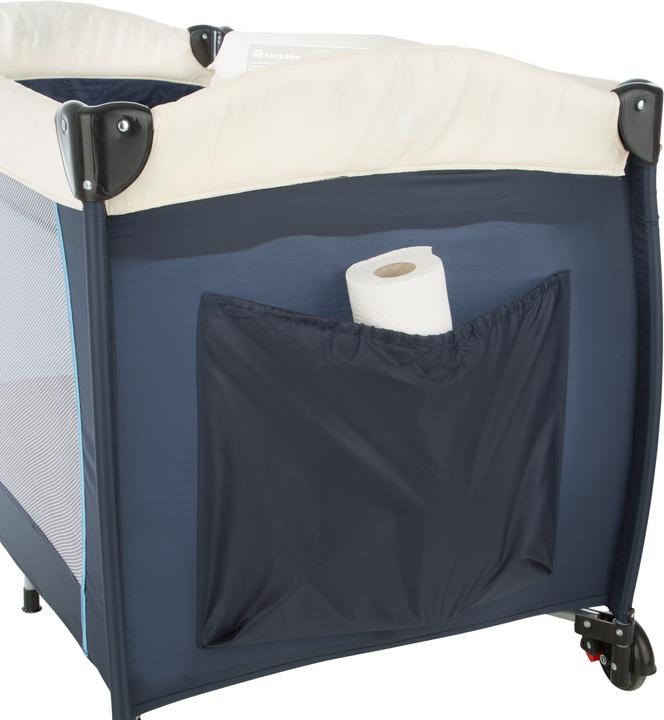 Actual product image tectake Travel cot dog with changing mat and carrying bag