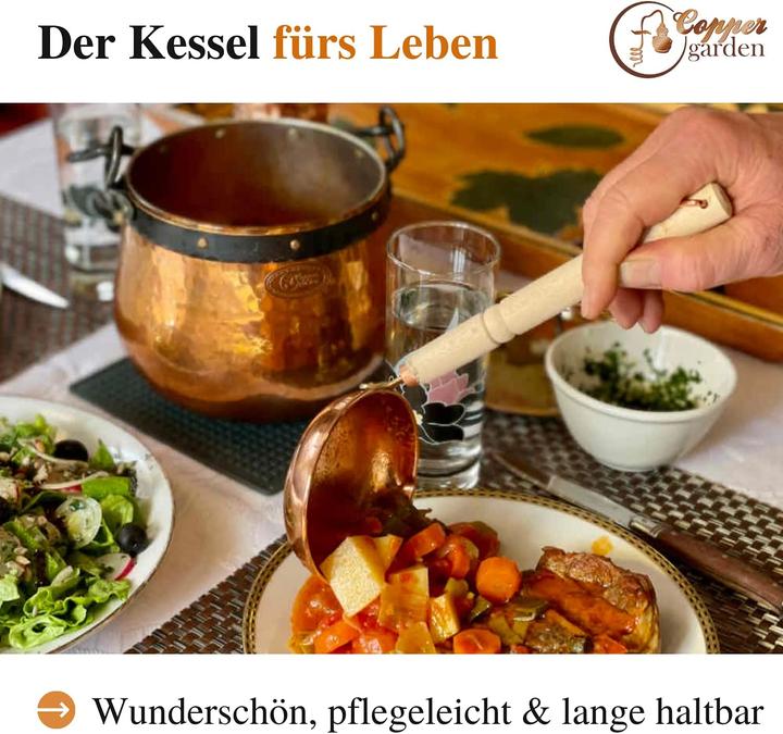 Produktbild Copper Garden Kupferkessel 60 L mit Henkel