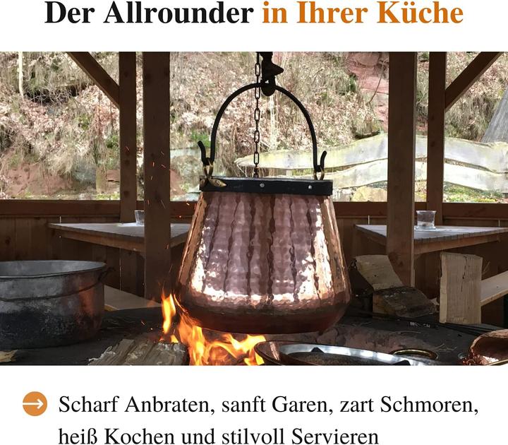 Produktbild Copper Garden Kupferkessel 60 L mit Henkel
