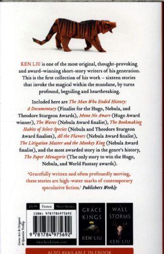 Image du produit The Paper Menagerie (Anglais, Ken Liu, 2016)