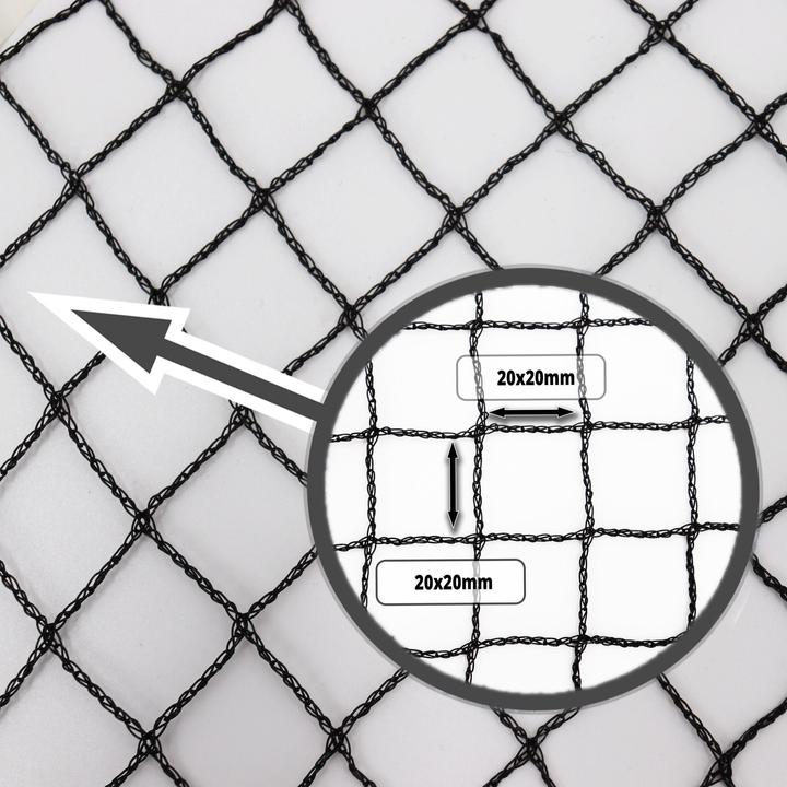 Produktbild Aquagart Teichnetz 16m x 6m schwarz Fischteichnetz Laubnetz Netz Vogelschutznetz robust