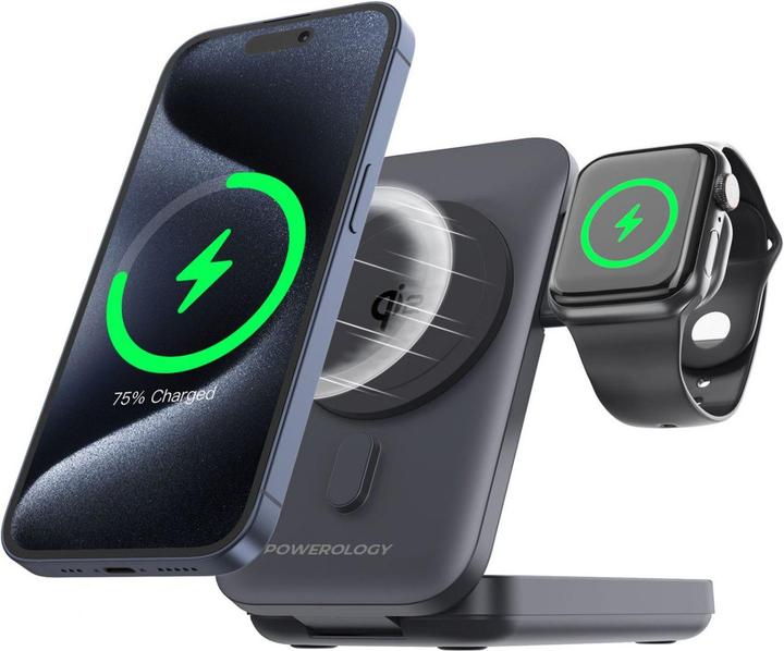 Actual product image Powerology 3 in 1 MagSafe Powerbank 10000 mAh (10000 mAh)