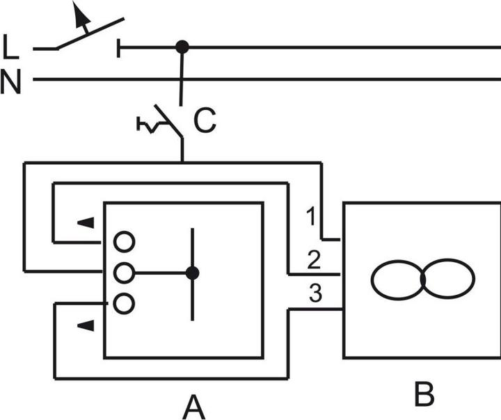 Actual product image Busch-Jaeger Fan switch insert, 1-pole, without 2CKA001164A0136