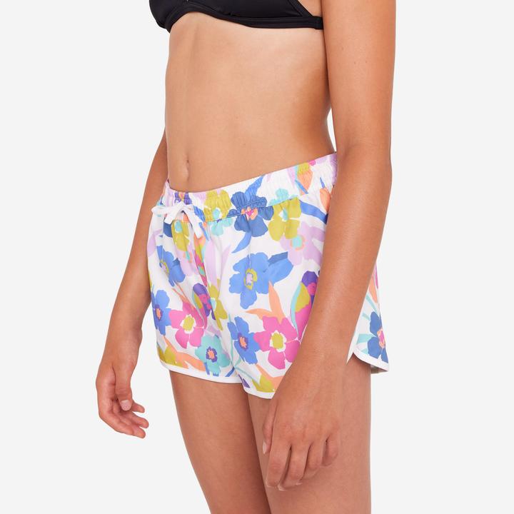 Produktbild Olaian Boardshorts Surfen Mädchen Katy Azalea weiss (10, 11, 12)
