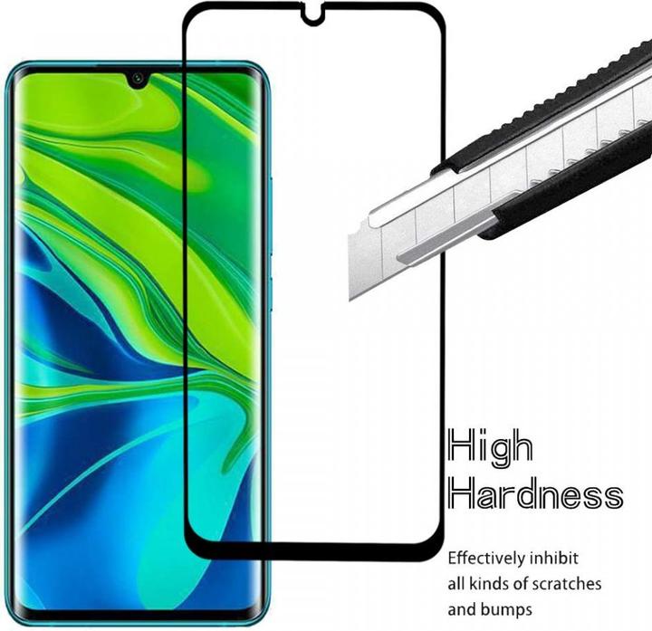 Produktbild Screenguard Xiaomi Mi Note 10 Full Screen Panzerglas Schutzfolie 2.5D 9H (1 Stück, Xiaomi Mi Note 10)