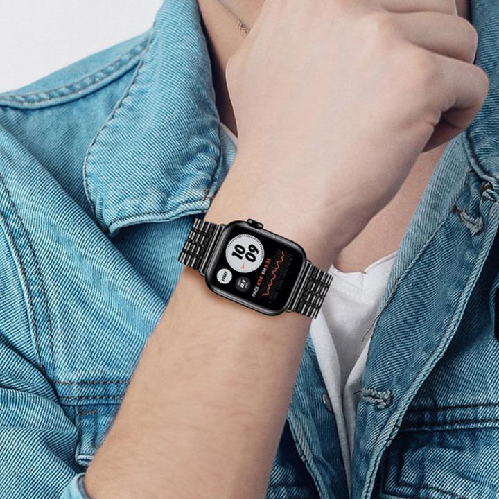 Actual product image Avizar Replacement wristband (Stainless steel, Apple Watch Series 7, Apple Watch Series 6, Apple Watch Series 8)