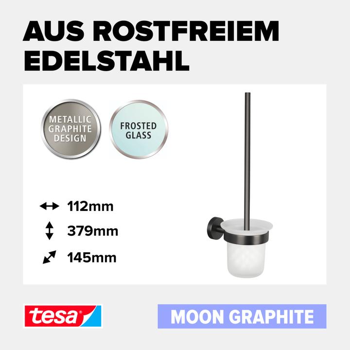 Productafbeelding tesa MOON toiletborstelgarnituur in grafiet