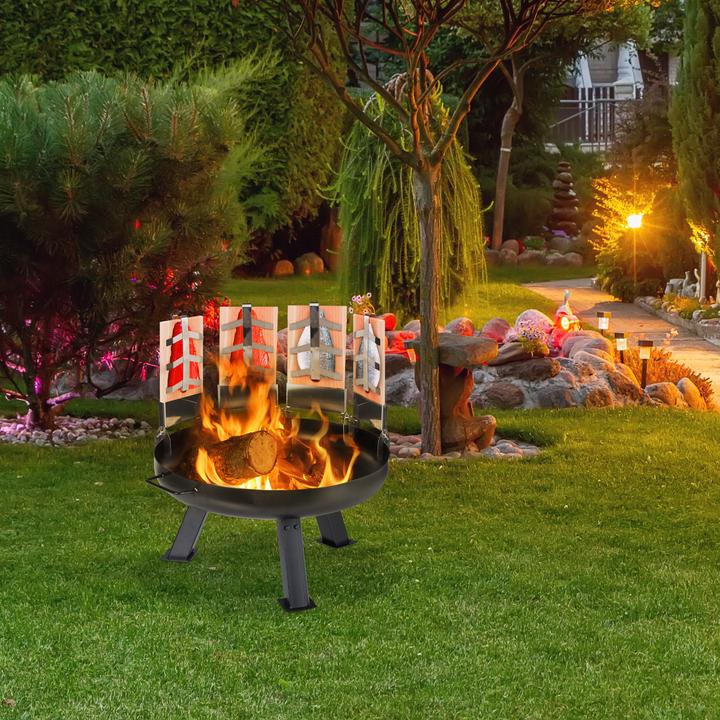 Actual product image Relaxdays Flame Salmon Board