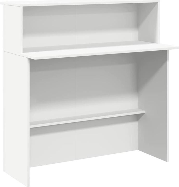 Actual product image VidaXL Reception counter White 100x50x103.5 cm Wood-based reception counter
