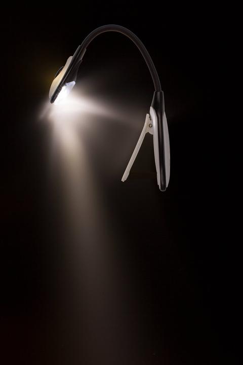 Actual product image Out of the blue LED Mini Reading Lamp with Book Clip blue