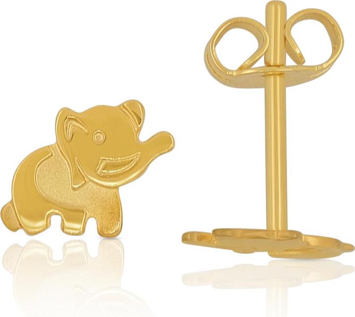 Immagine prodotto Muau Orecchini in oro giallo 750, 6x8 mm (Giallo oro)