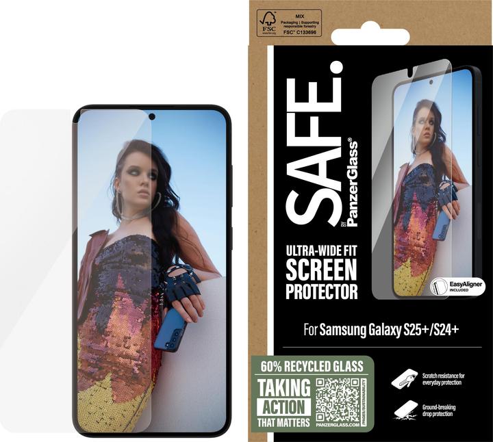 Actual product image PanzerGlass Ultra Wide Fit screen protector (1 Piece, Samsung Galaxy S25+, Samsung Galaxy S24+)