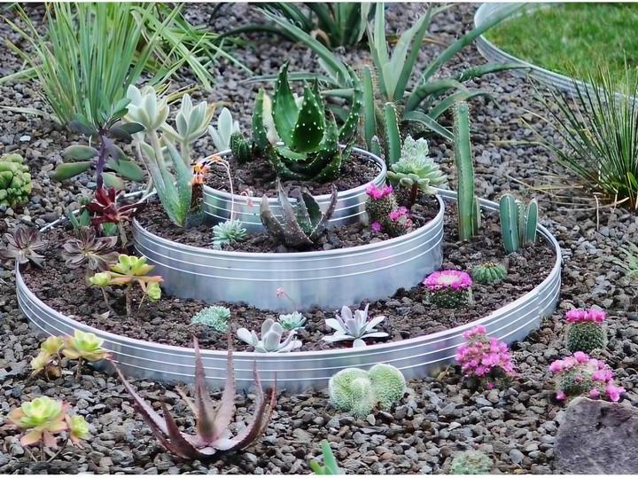 Actual product image Green Split Ultra strong aluminium lawn edging 10-14-24 cm (100 cm)