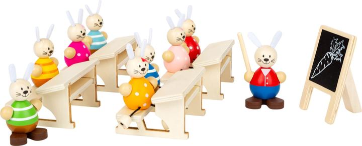 Actual product image small foot Bunny school playset