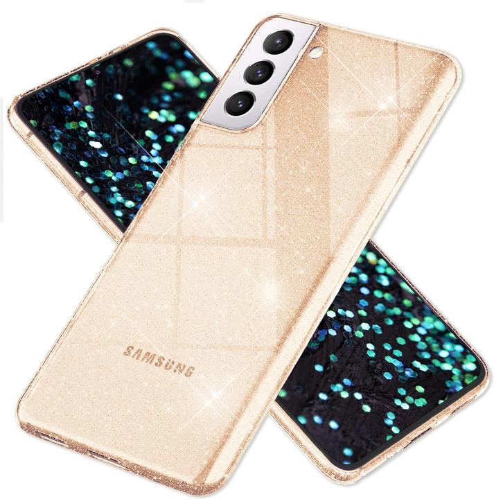 Produktbild Nalia Klare Glitzer Silikon Handyhülle (Samsung Galaxy S22+)