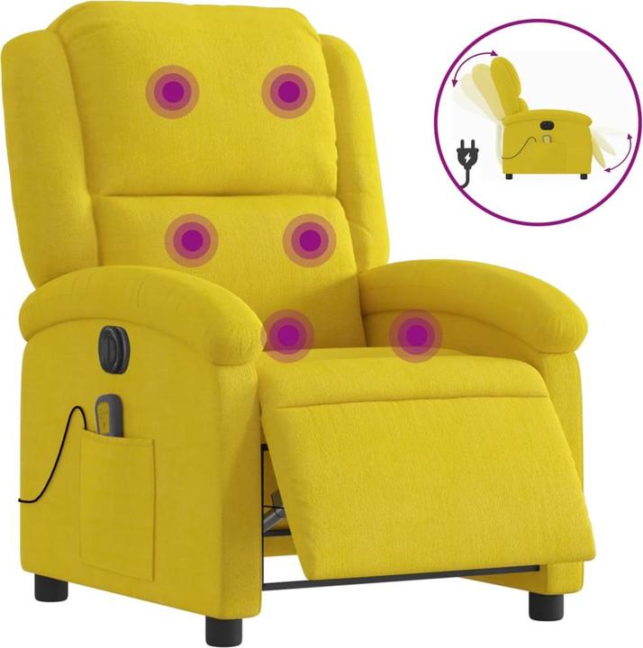 Actual product image VidaXL Recliner chair electric velvet