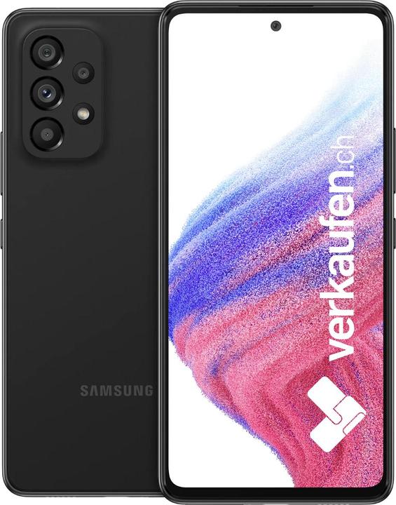 Image du produit verkaufen.ch Galaxy A53 5G (128 Go, Awesome Black, 6.46", 64 Mpx, Double SIM hybride, A / Comme neuf)