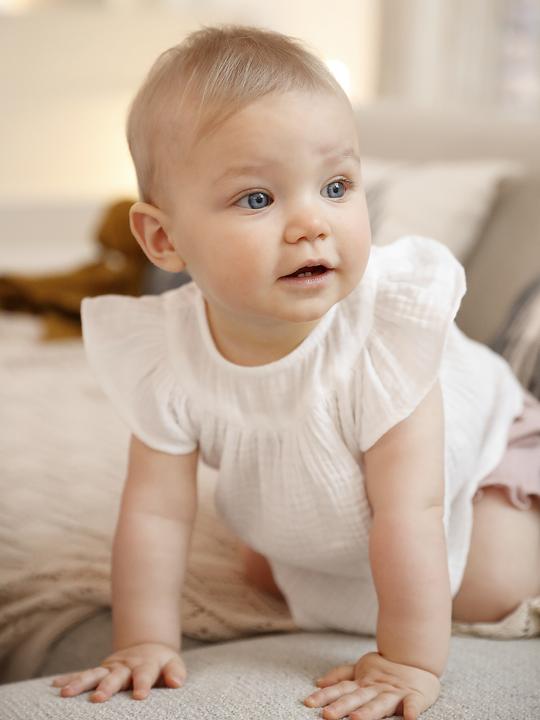 Image du produit Vertbaudet Mädchen Baby Bluse mit kurzen Volantärmeln (74)