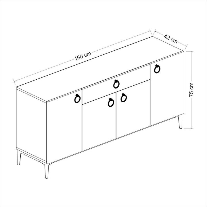 Produktbild Skye Decor Josephine (160 x 75 x 42 cm)
