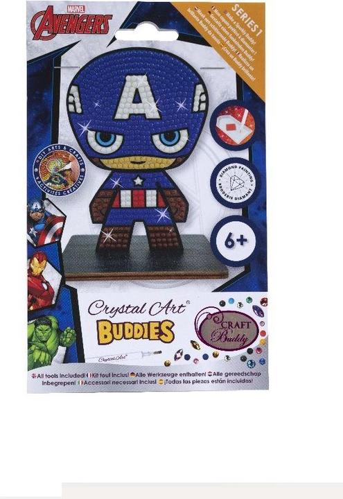 Immagine prodotto Craft Buddy Capitan America, figura artistica in cristallo di circa 11x8 cm