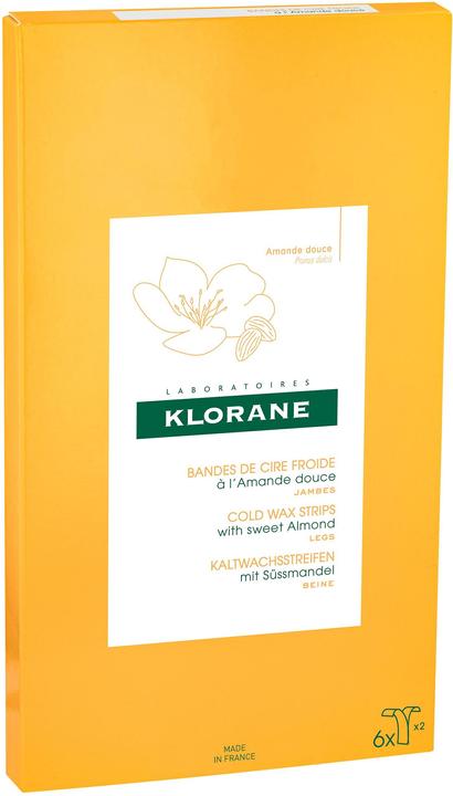 Actual product image Klorane Depilatory strips legs. (1600 ml, 6 x, 51 g)