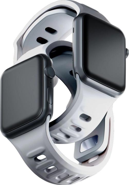 Immagine prodotto 3MK Cinturino in silicone biały/white dla Apple Watch 42/44/45/49mm (Silicone, Acciaio inossidabile)