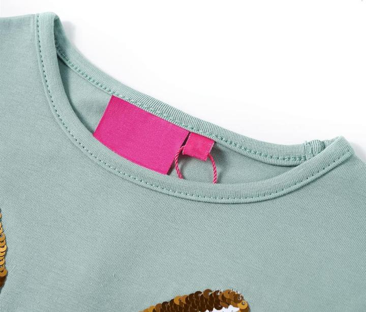 Immagine prodotto VidaXL Camicia da bambino a maniche lunghe verde menta 92,Materiale: 95 % cotone. 5 (92)