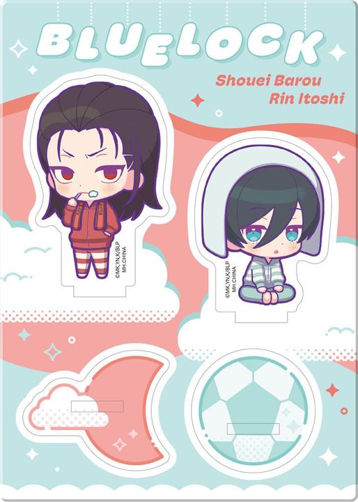 Produktbild Megahouse Blue Lock acryl Stand Buddycolle Good Night Ver. 4 Shouei Barou & Rin Itoshi 14 cm